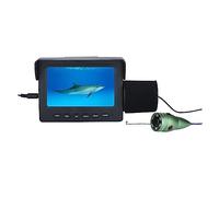 TETEOM Telecamera Subacquea Pesca, Fish Finder video portatile Fish Finder video portatile Telecamera da pesca subacquea da 4,3 pollici 1000TVL 6 PC LED bianco/IR Fish Finder Fish Finder(15M-W)