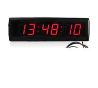 TETEOM Timer Palestra, Cronometro con Timer for Conto alla rovescia a LED Grande elettronico con Pulsante di commutazione della Linea Reset a Zero Concorso vocale remoto Timer da Palestra for Giochi
