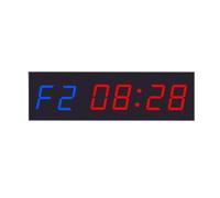 TETEOM Timer Palestra, Timer LED da 1,8 Pollici a 6 cifre, Conto alla rovescia progmabile a intervalli/cronometro UP, Orologio in Tempo Reale for Palestra Domestica