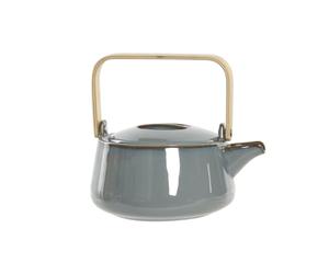 TETERA BAMBU PORCELANA 21X17X10 1L, GRIS