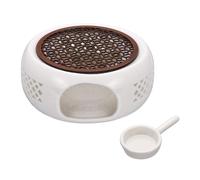 Tetera de cerámica con soporte para , diseño de ventana diamante , per