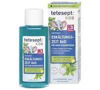 tetesept Bagno per bambini per la stagione fredda con 4 oli essenziali - Additivo rilassante per il relax e il riscaldamento - 1 x 125 ml