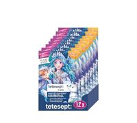 tetesept Kids Knister - Bagno in schiuma di cristallo di ghiaccio, 45 ml, per bambini con schiuma glitterata e effetto scoppiettante, delicato e profumato additivo per il bagno colora l'acqua blu
