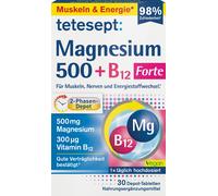 tetesept Magnesio 500 + Vitamina B12 Forte - 30 compresse