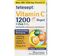 tetesept Vitamina C 1200 a Rilascio Prolungato + Zinco + D3 - 30 compresse