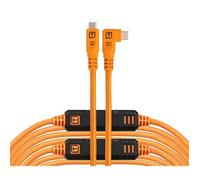 Tether Tools TetherPro Optima 10G - Cavo USB esclusivo per trasferimento dati, 9,4 m, ad angolo retto, colore: Arancione