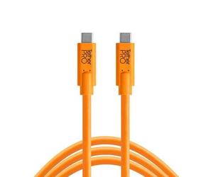 Tether Tools Cavo dati USB TetherPro da USB-C a USB-C, lunghezza 90 cm, arancione nero 90 cm