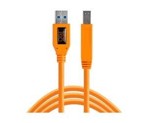 Tether Tools Cavo USB 3.0 A-B 4,6m Arancione con Velocità 5000 Mbit/s