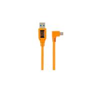 Tether Tools Cavo USB-A Mini-B angolare 0,5m Arancione