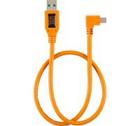 Tether Tools TetherPro Adattatore da USB 2.0 a Mini-B 5 pin ad angolo retto "Pigtail", 20 "(50 cm), High-Visibilty Orange