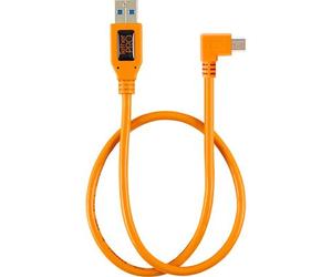 Tether Tools TetherPro Cavo dati USB per USB 2.0 a Mini-B a 5 pin ad angolo retto 50 cm arancione