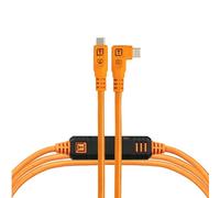 Tether Tools TetherPro Optima 10G - Cavo USB esclusivo per trasferimento dati, 4,6 m, ad angolo retto, colore: Arancione