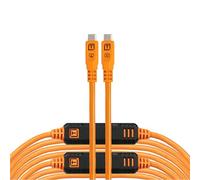 Tether Tools TetherPro Optima 10G USB-C, 31' (9,4 m), arancione diritto