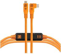 Tether Tools TetherPro Optima 10G - Cavo USB esclusivo per trasferimento dati, 4,6 m, ad angolo retto, colore: Arancione