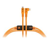 Tether Tools Cavo dati TetherPro Optima 10G con TetherBoost USB-C ad angolo retto - 3 m (arancione)