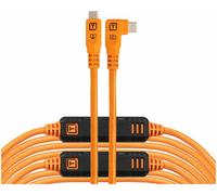 Tether Tools TetherPro Optima 10G - Cavo USB esclusivo per trasferimento dati, 9,4 m, ad angolo retto, colore: Arancione