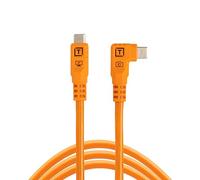 Tether Tools TetherPro Optima 10G USB Esclusivo trasferimento dati, cavo dritto ad angolo retto da 3 m, arancione