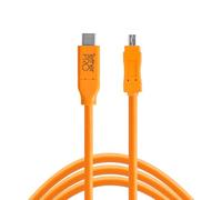Tether Tools TetherPro da USB-C a 2.0 Mini-B 8-Pin 4,6m arancione