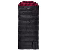 Teton Sports Celsius, Teton Sports-18 Gradi C Flanella Foderato Destra Zip Sacco a Pelo-Nero, 2XL Unisex-Adulto, XXL