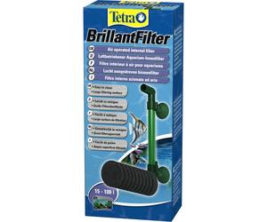 Tetra Brillant Filter Filtro Interno ad Aria Meccanico e Biologico per Acquario Dolce e Marino con Cartuccia Filtrante in Spugna