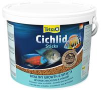 10 litri TetraCichlid Sticks Mangime Completo in Sticks per Ciclidi e Altri Pesci di Taglia Grossa da Acquario