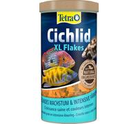 Tetra Cichlid XL Flakes - Mangime per pesci in fiocchi per ciclidi e altri pesci ornamentali, lattina da 1 L