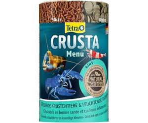 Tetra Crusta Menu - Cibo 4in1 con Bastoncini, Pellet, cialde e granuli per gamberi e crostacei, per un'alimentazione variegata, Barattolo da 100 ml