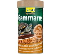 Tetra Gammarus Turtle Food - Mangime per tartarughe, 250 ml | Cibo naturale a base di gamberetti d'acqua dolce interi | Alimento naturale essiccato delicatamente