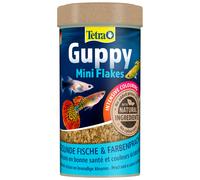 250 ml TetraGuppy Mini Flakes Mangime Completo in Mini Fiocchi Scaglie per Guppy e Altri Pesci Tropicali Come Platy Molly Portaspada d'Acqua Dolce da Acquario