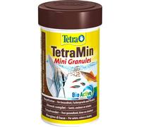 TetraMin Mini Granules - mangime a lento affondamento per piccoli pesci ornamentali come tetra e barbi, lattina da 100 ml
