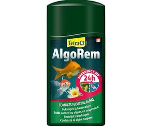 Tetra Pond AlgoRem - Trattamento delle acque dei bacini da giardino - Elimina l'acqua verde e limita la formazione delle alghe - Promuove un'acqua chiara e sana in 24H - 1 litro