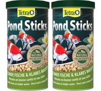 Tetra Pond Sticks - Mangime per Pesci di Stagno, per Pesci sani e Acqua limpida, 1 L (Confezione da 2)