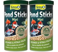 Tetra Pond Sticks Mini - Mangime per pesci di stagno, per pesci sani e acqua limpida, 1 L (Confezione da 2)
