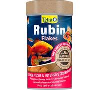Tetra Rubin Flakes - Mangime per pesci in fiocchi con esaltatori di colore naturali, favorisce la colorazione intensa dei pesci, lattina da 100 ml