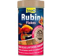 Tetra Rubin Flakes - Mangime per pesci in fiocchi con esaltatori di colore naturali, favorisce la colorazione intensa dei pesci, lattina da 250 ml