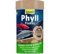 TetraPhyll Flakes - Mangime per tutti i pesci ornamentali erbivori, mangime in scaglie con fibre essenziali, lattina da 100 ml