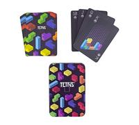 Tetris Paladone Set di 52 Carte da Gioco lenticolari, Ideali per Giochi, Poker e Blackjack, Include Scatola in Latta Goffrata, Multicolore