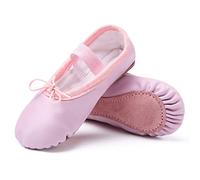 TETSUO Ragazze Ballet Pantofole Scarpe da ballo, Pizzo rosa, 19 EU