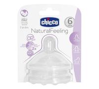 Tettarella Silicone 2 pz flusso pappa 6m+ NATURAL FEELING 00081057200000