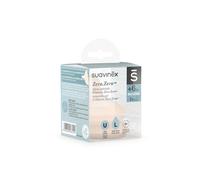 Suavinex, Confezione da 2 Tettarelle per biberon Anti-Coliche Zero Zero, Flusso Denso (L), Per Liquidi Densi, Tettarella con Apertura Ampia, +6 Mesi