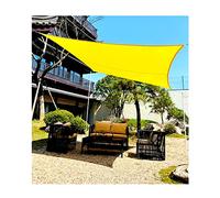 Tetto a Vela da Sole in Stoffa di Panna da Sole, rettangolo di Solare Esterno a Vela da Giardino da Giardino con Blocco UV di Corda per la Festa di Auto Coperto del Balcone pergolato da Patio, Giallo