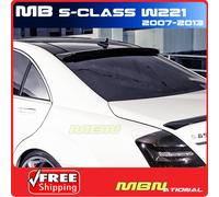 Tetto Bicchiere Spoiler 07-13 W221 ipinta 197 Obisidian Nero Metallico