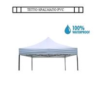 Tetto/Copertura superiore impermeabile per Gazebo 3x3m (2,90x2,90m) Bianco