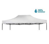 Tetto/Copertura superiore impermeabile per Gazebo 3x4,5m Bianco