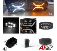 Tetto Demmon Luce LED Combo DRL 25.4cm 24V x4 per Scania 4 Serie Alta Low Cab E9