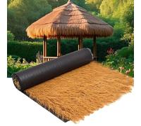 Tetto di paglia artificiale di palma per barre Tiki impermeabile in rotolo di paglia sintetica per pergole piscine e giardini Dimensioni: 1 x 20 m (3,2 x 65,6 piedi) Nessuna manutenzione