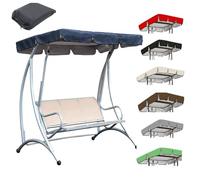 Tetto di Ricambio per Dondolo da Giardino,2- 3 posti Coperture per Dondoli Coperti per Sedia,210D Oxford Copertura Sedile di Ricambio Baldacchino per Balcone Esterno(Size:164*114*15cm,Color:Blu)