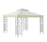 Tetto gazebo, copertura per tetto a doppio strato, ricambio per tetti di casa di lussuria, ricambio per tetti di casa, 10 x 10 piedi, impermeabile, doppia ombra per pneumatici da giardino all'aperto