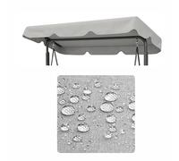 Tetto impermeabile per dondolo Hollywood - Copertura per tetto - 2 - 3 posti, protezione UV, copertura per altalena da giardino, impermeabile e antipolvere, 120 x 215 cm, grigio cenere