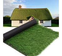 Tetto In Paglia Artificiale Per Tiki Bar, Rotoli Di Paglia Sintetica, Decorazione Per Tetto In Paglia Messicana Per Recinzioni, Capanne, Tende Da Giardino E Tende Per Anatre(Green,1x15m (3.3x49.2ft))